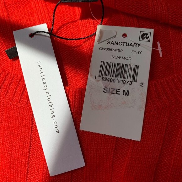Sanctuary NWT Lillith Sweater Mod Red womens NEw - Picture 4 of 8